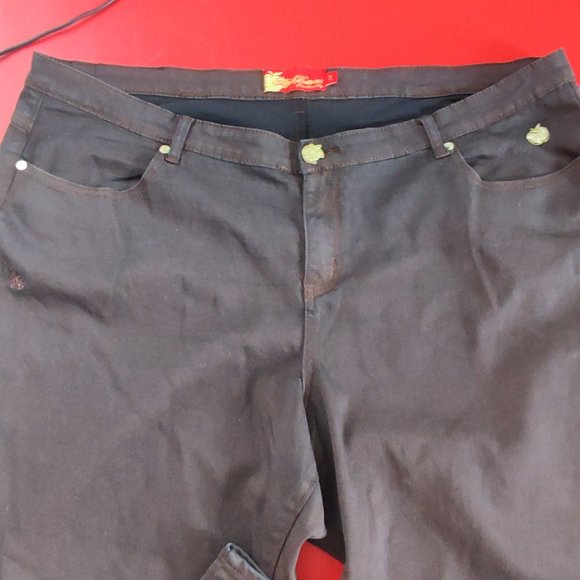 Apple Bottoms jeans brown women's size 24 - Picture 2 of 14